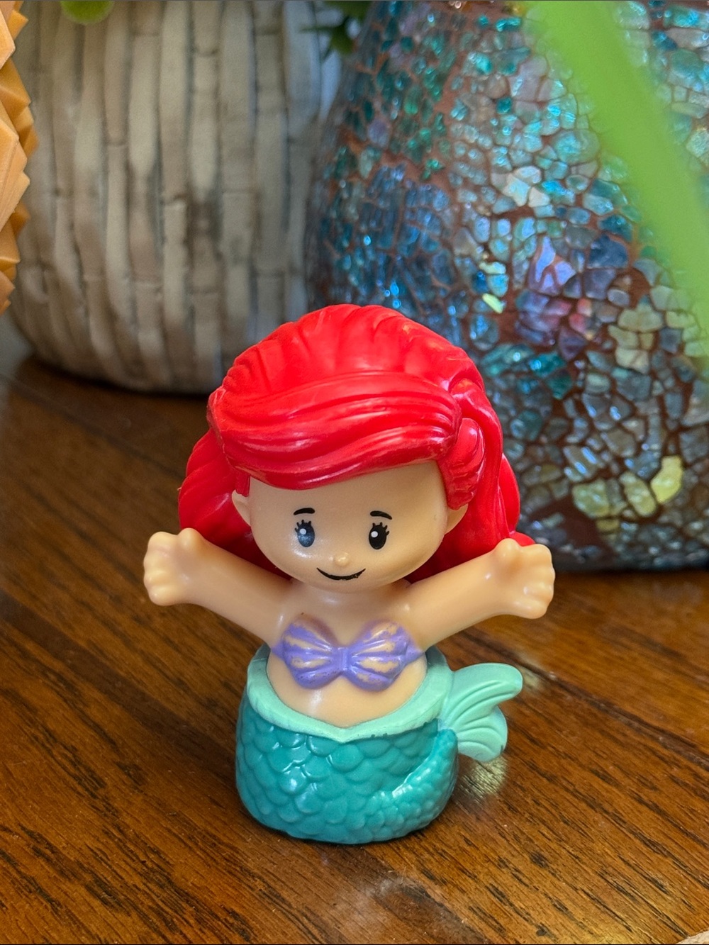 My Little Mermaid 2022 Red-Haired Mermaid Plastic Doll Toy Figure Disney